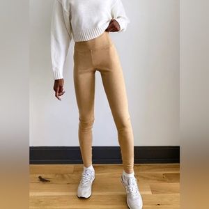 Aritzia Wilfred Free Daria high waist pants. Size 4. Color Camel